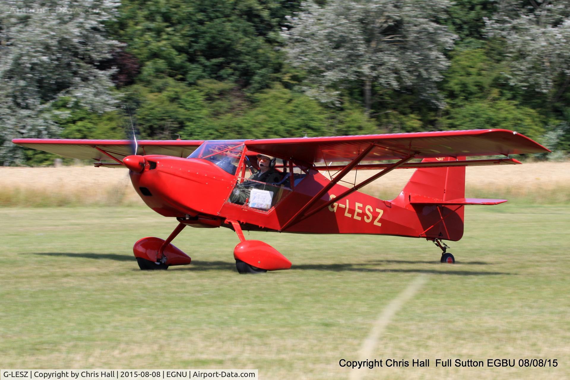 G-LESZ, 2003 Skystar Kitfox Series 5 C/N PFA 172C-12822, at the Vale of York LAA strut flyin, Full Sutton