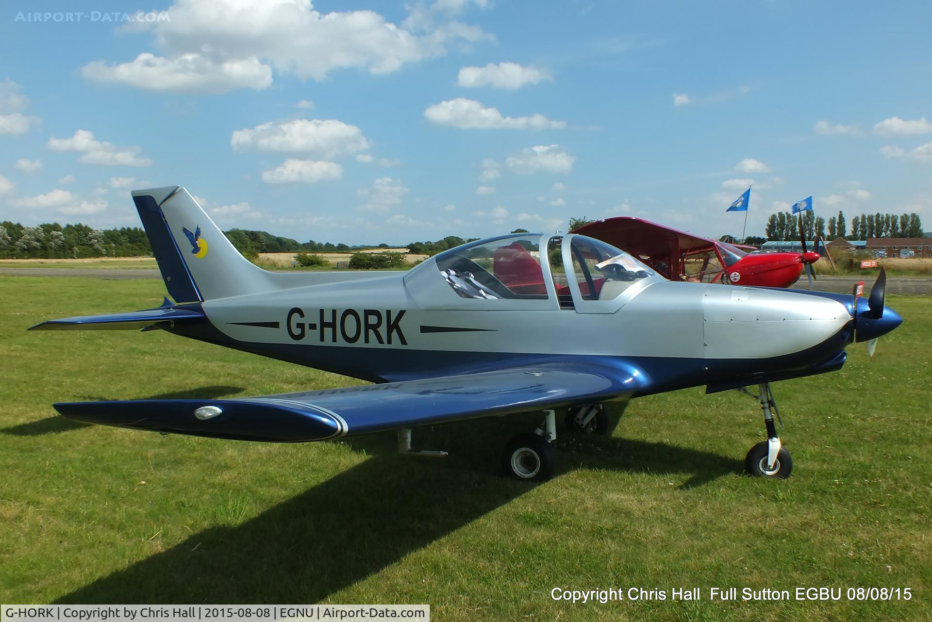 G-HORK, 2007 Alpi Aviation Pioneer 300 Hawk C/N PFA 330A-14741, at the Vale of York LAA strut flyin, Full Sutton