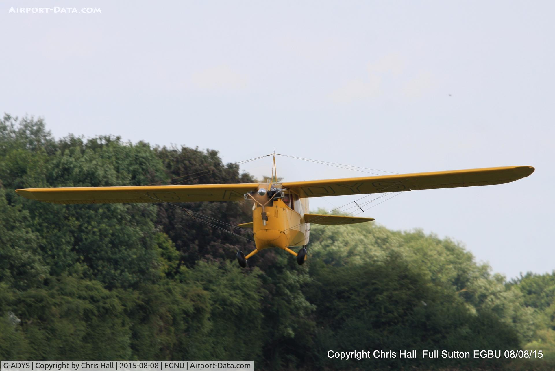 G-ADYS, 1935 Aeronca C-3 C/N A-600, at the Vale of York LAA strut flyin, Full Sutton
