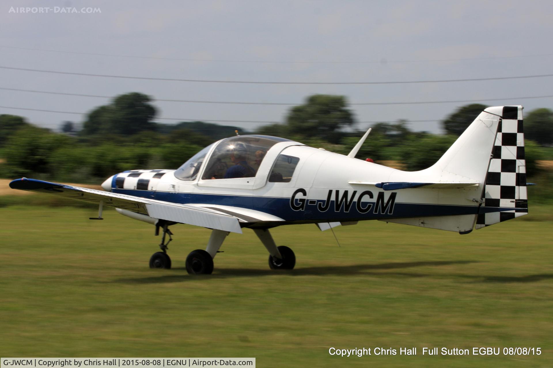 G-JWCM, 1980 Scottish Aviation Bulldog Series 120 Model 1210 C/N BH120/408, at the Vale of York LAA strut flyin, Full Sutton