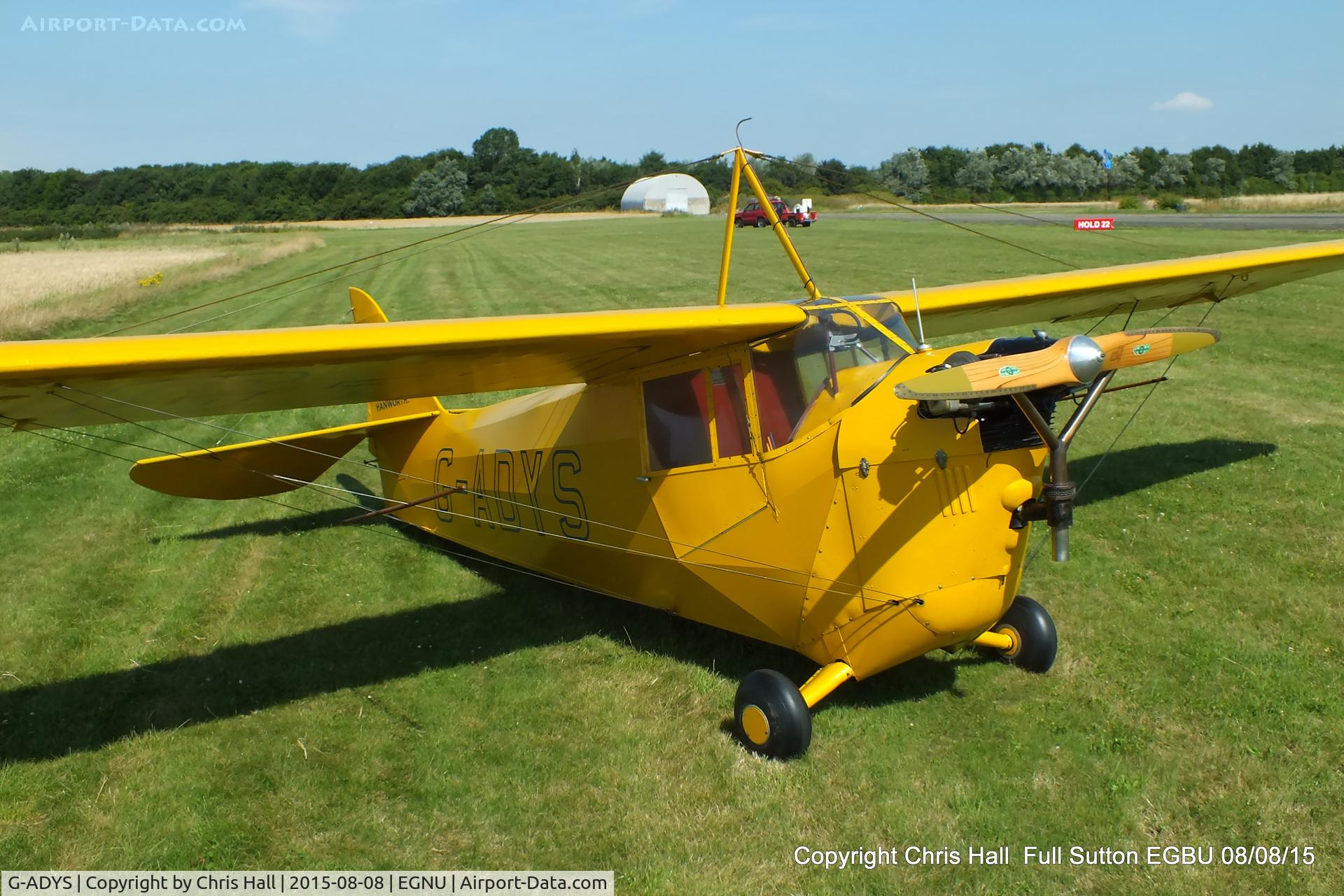 G-ADYS, 1935 Aeronca C-3 C/N A-600, at the Vale of York LAA strut flyin, Full Sutton