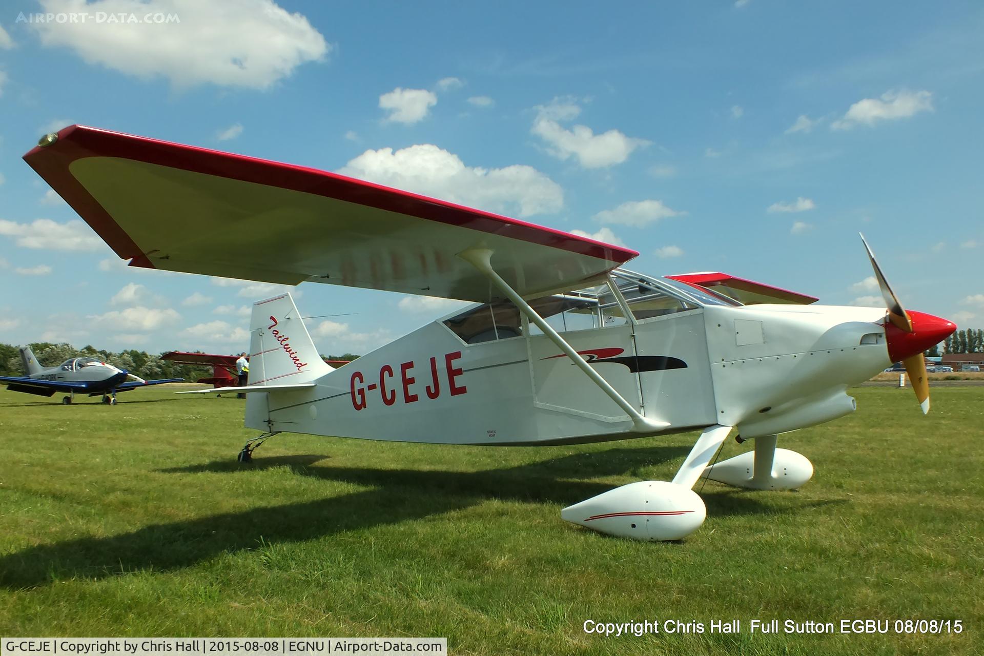 G-CEJE, 2007 Wittman W-10 Tailwind C/N PFA 031-14003, at the Vale of York LAA strut flyin, Full Sutton