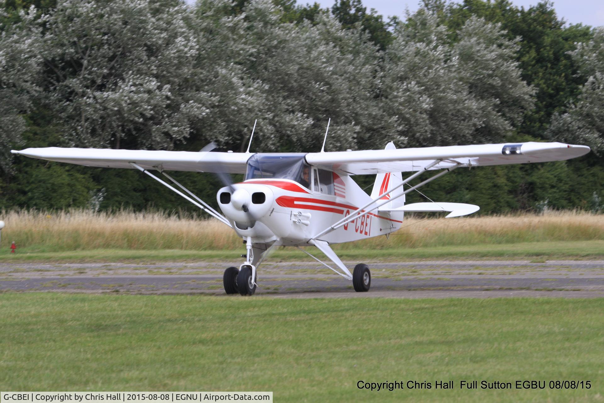 G-CBEI, 1961 Piper PA-22-108 Colt Colt C/N 22-9136, at the Vale of York LAA strut flyin, Full Sutton