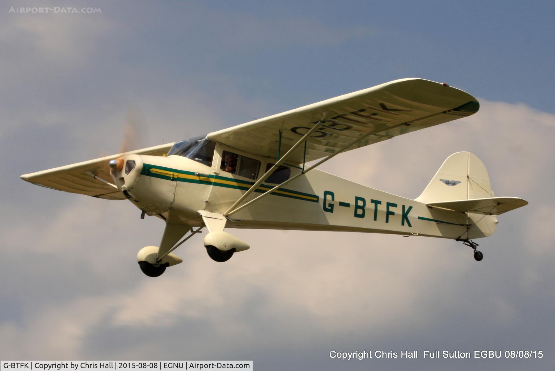 G-BTFK, 1947 Taylorcraft BC-12D Twosome C/N 10540, at the Vale of York LAA strut flyin, Full Sutton
