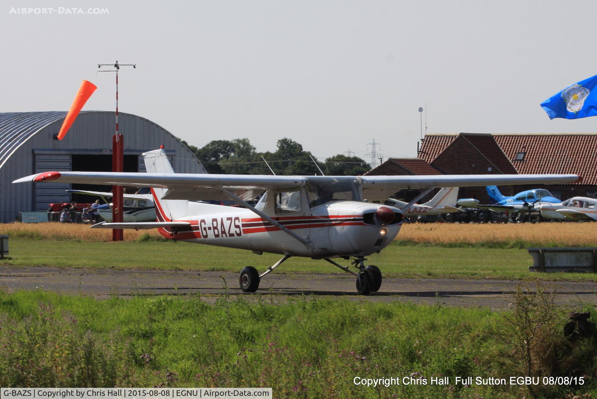 G-BAZS, 1973 Reims Cessna F150L C/N 0954, at the Vale of York LAA strut flyin, Full Sutton