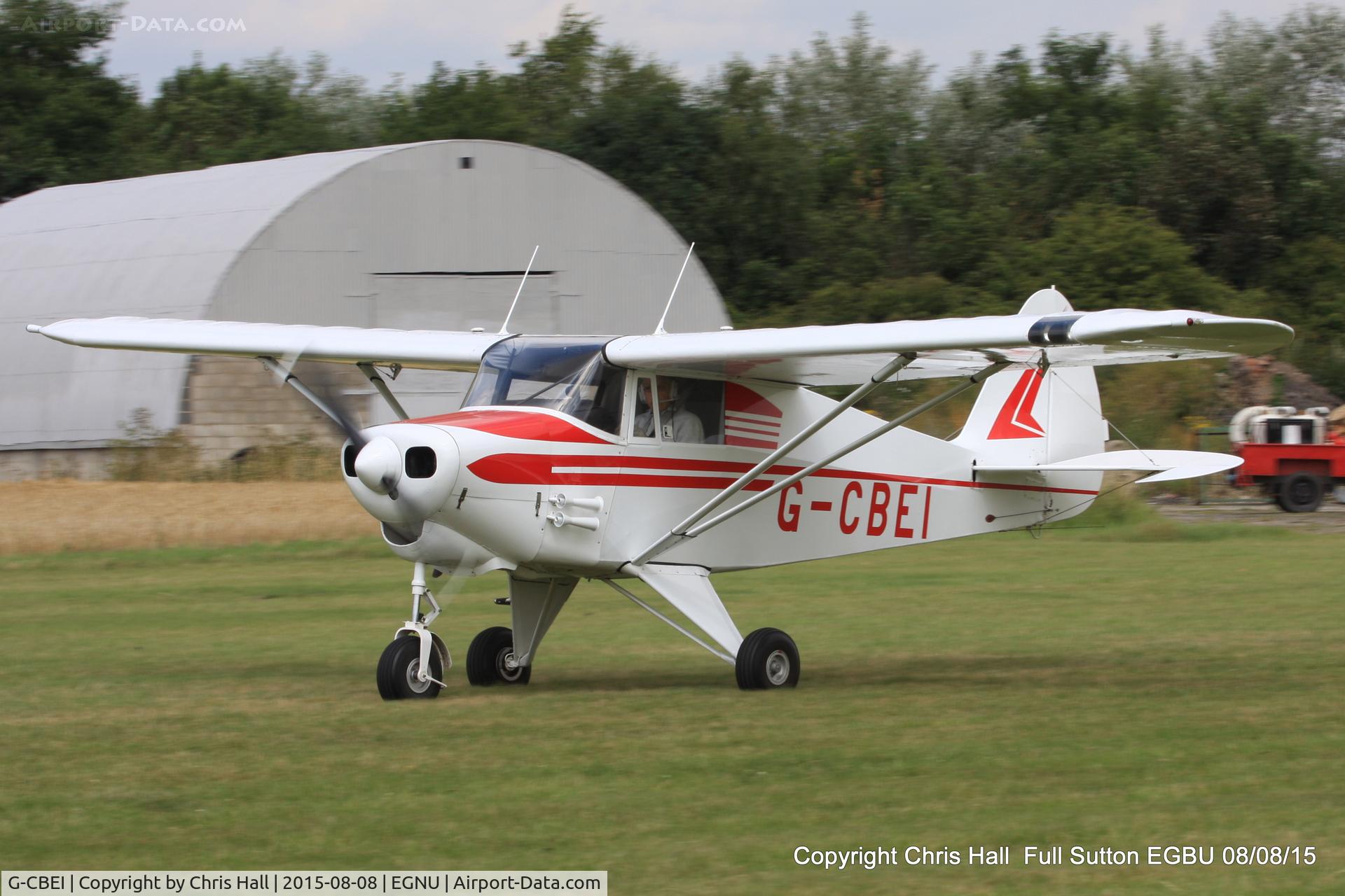 G-CBEI, 1961 Piper PA-22-108 Colt Colt C/N 22-9136, at the Vale of York LAA strut flyin, Full Sutton