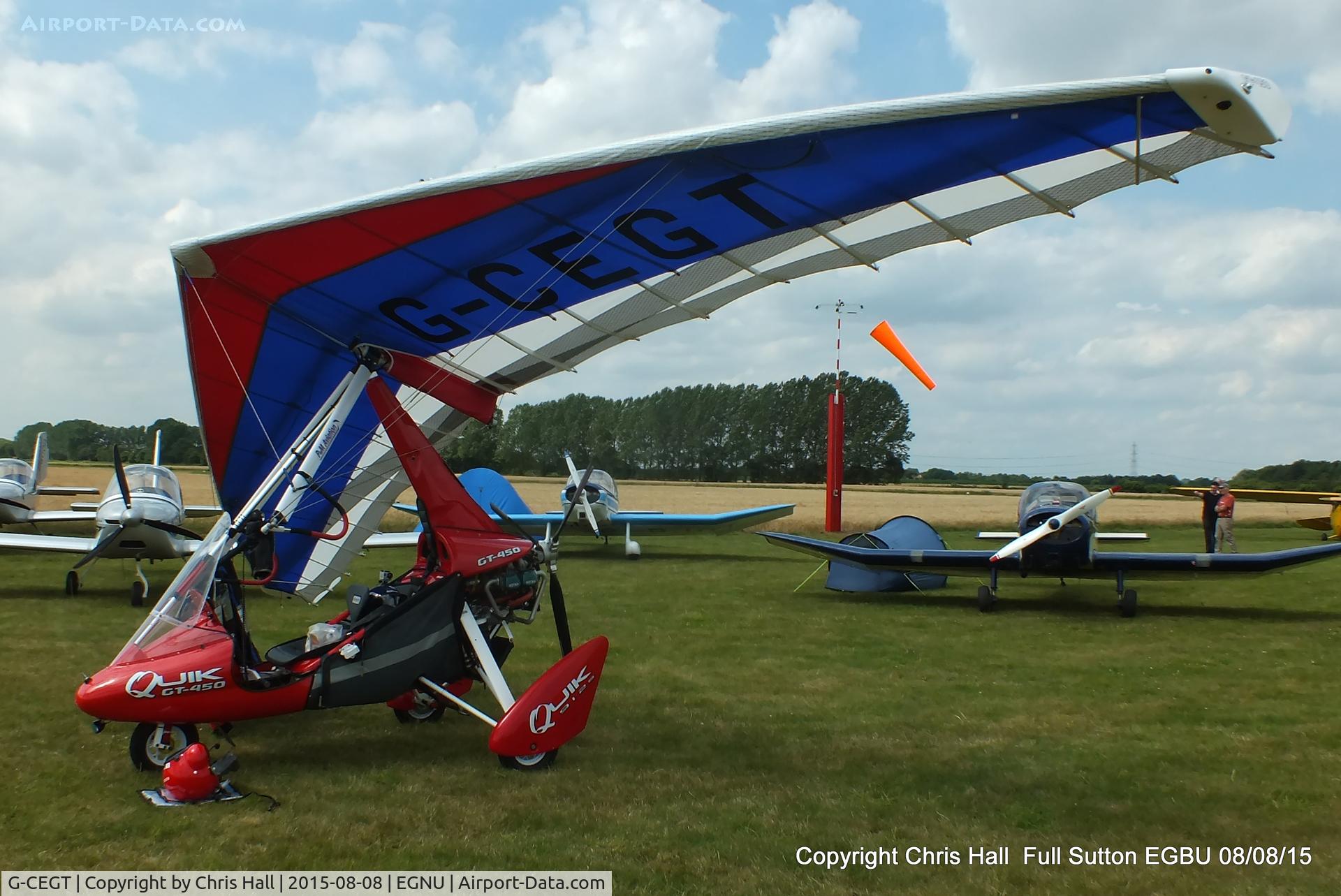G-CEGT, 2006 P&M Aviation Quik GT450 C/N 8208, at the Vale of York LAA strut flyin, Full Sutton