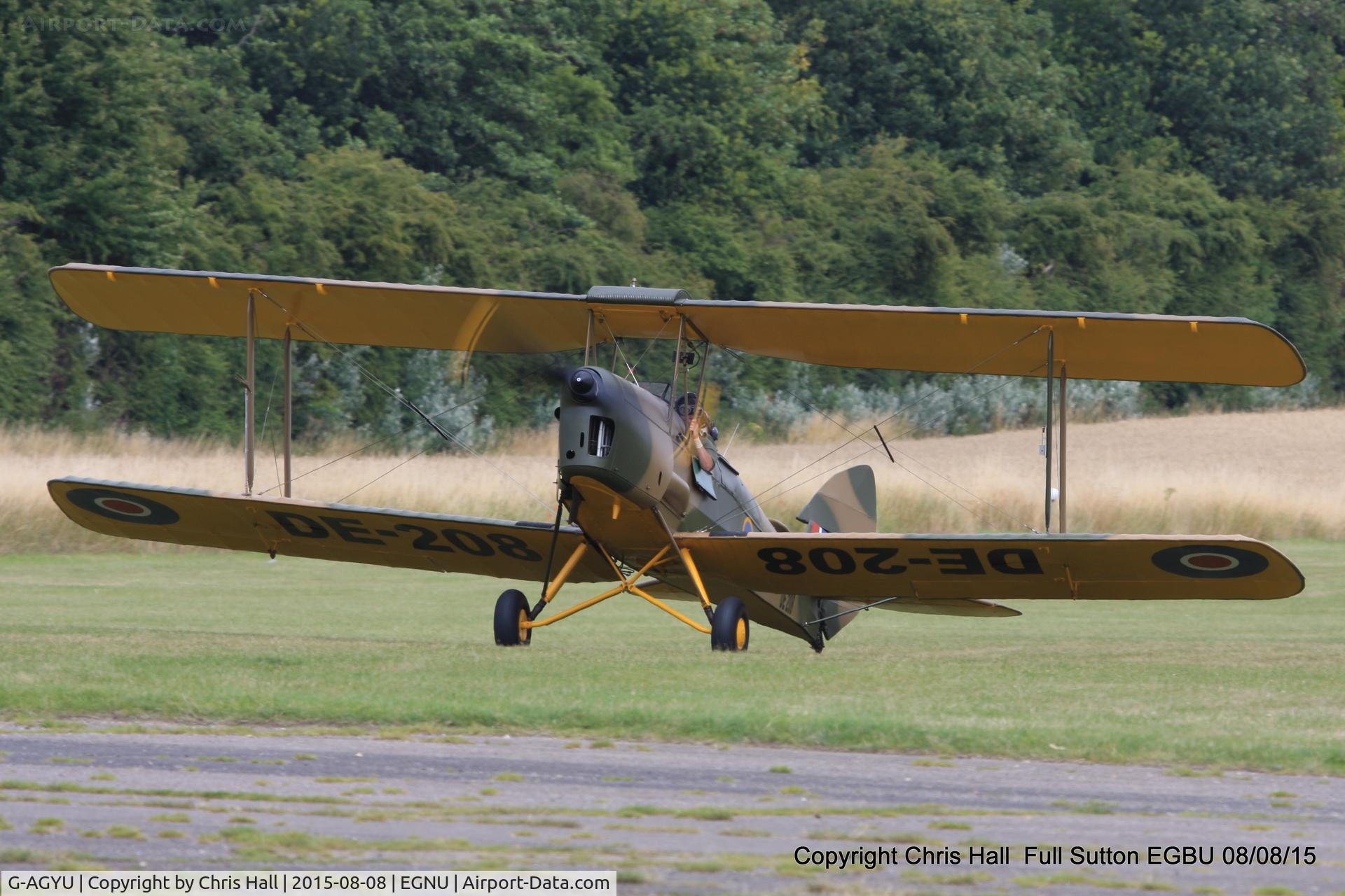 G-AGYU, 1946 De Havilland DH-82A Tiger Moth II C/N 85265, at the Vale of York LAA strut flyin, Full Sutton