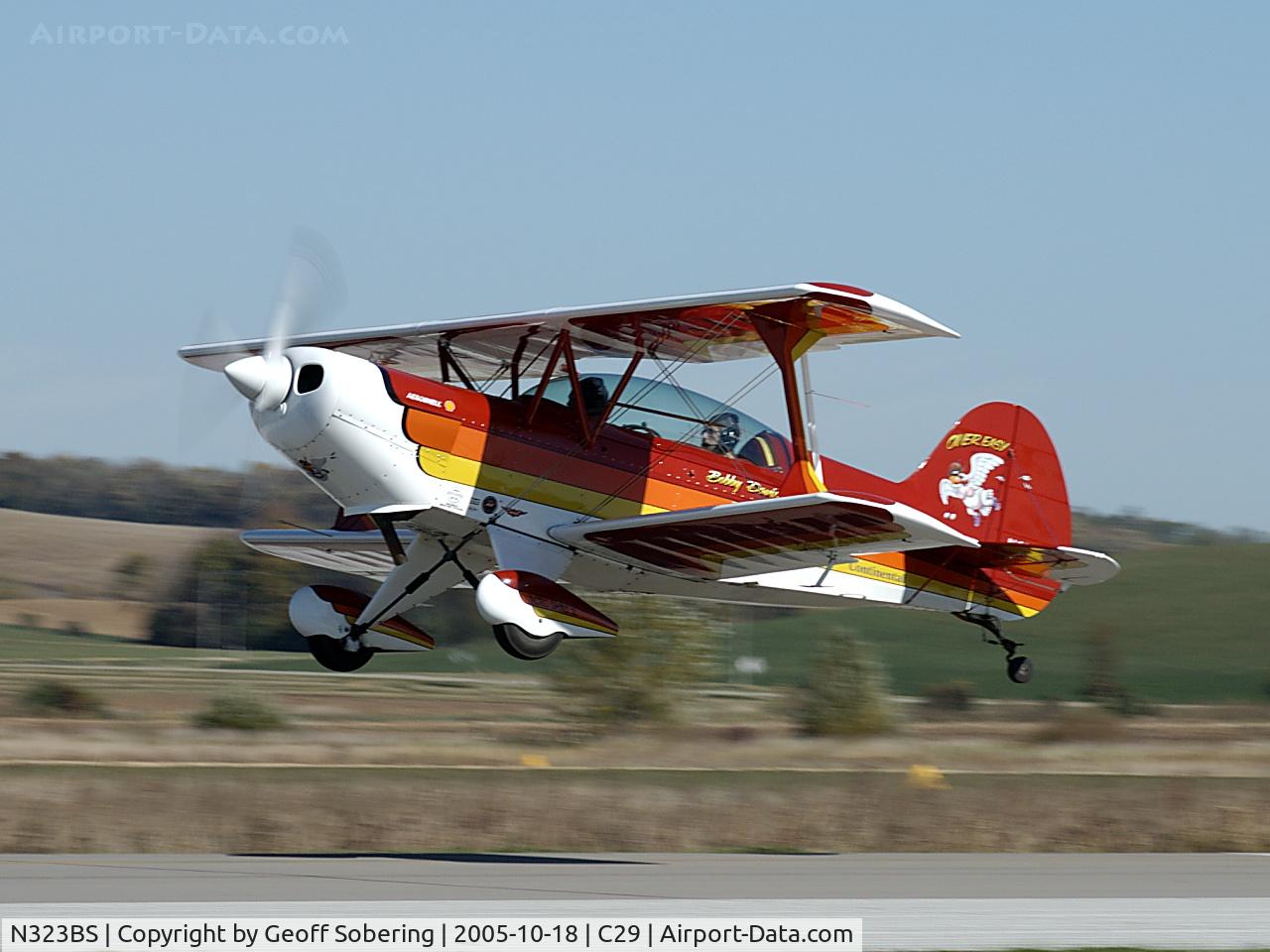 N323BS, EAA Acro Sport II C/N 914, Takeoff!