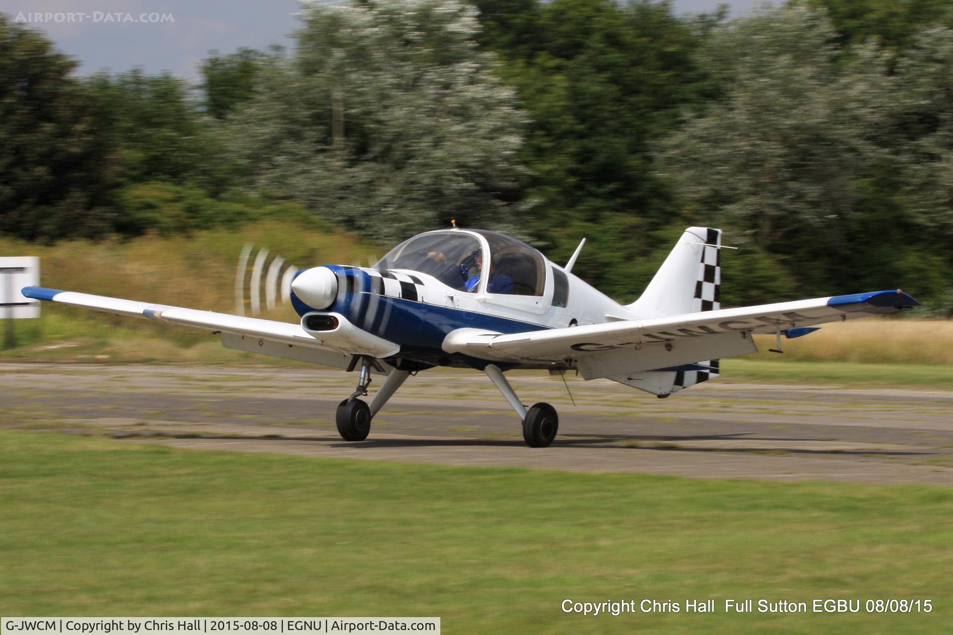 G-JWCM, 1980 Scottish Aviation Bulldog Series 120 Model 1210 C/N BH120/408, at the Vale of York LAA strut flyin, Full Sutton