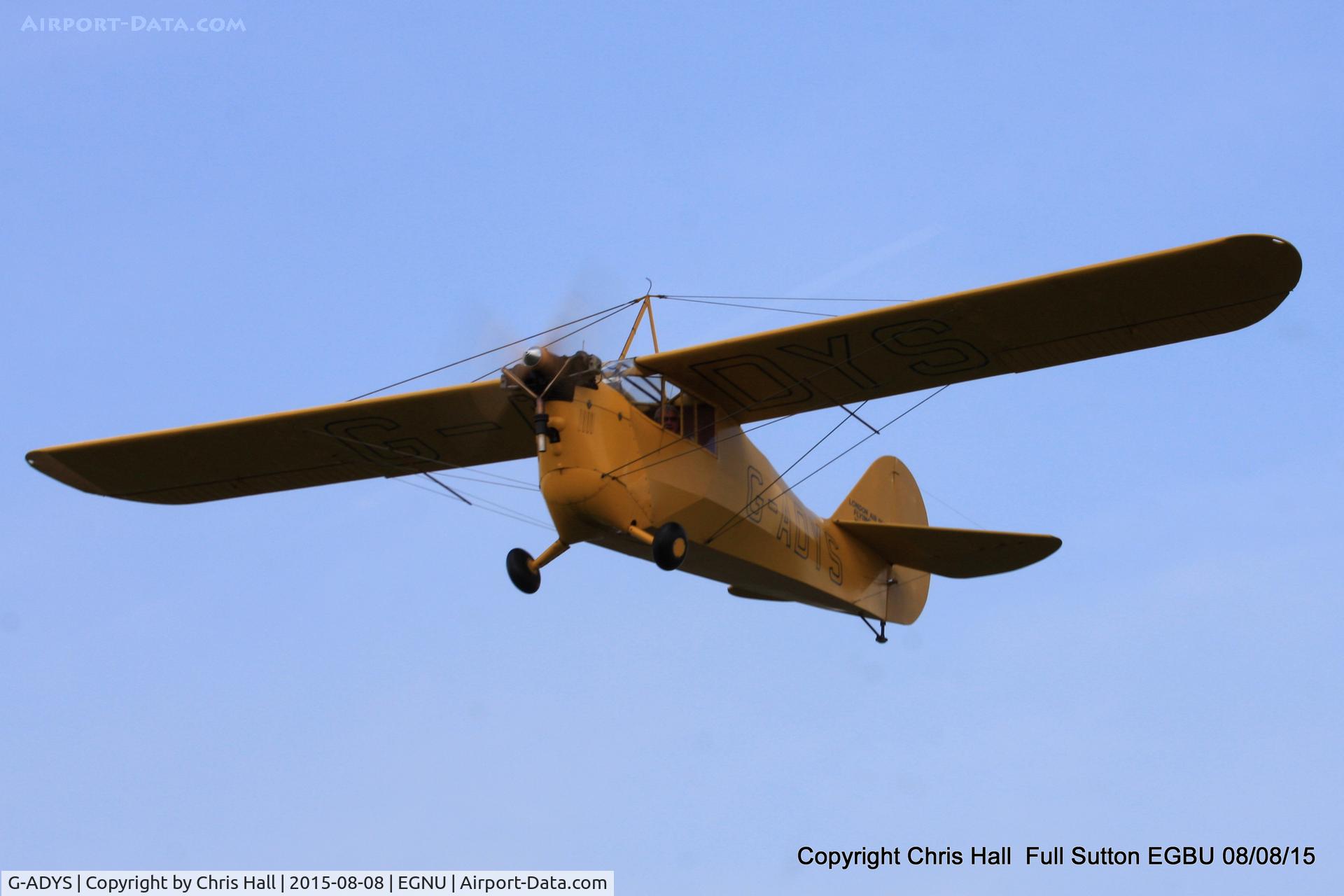 G-ADYS, 1935 Aeronca C-3 C/N A-600, at the Vale of York LAA strut flyin, Full Sutton