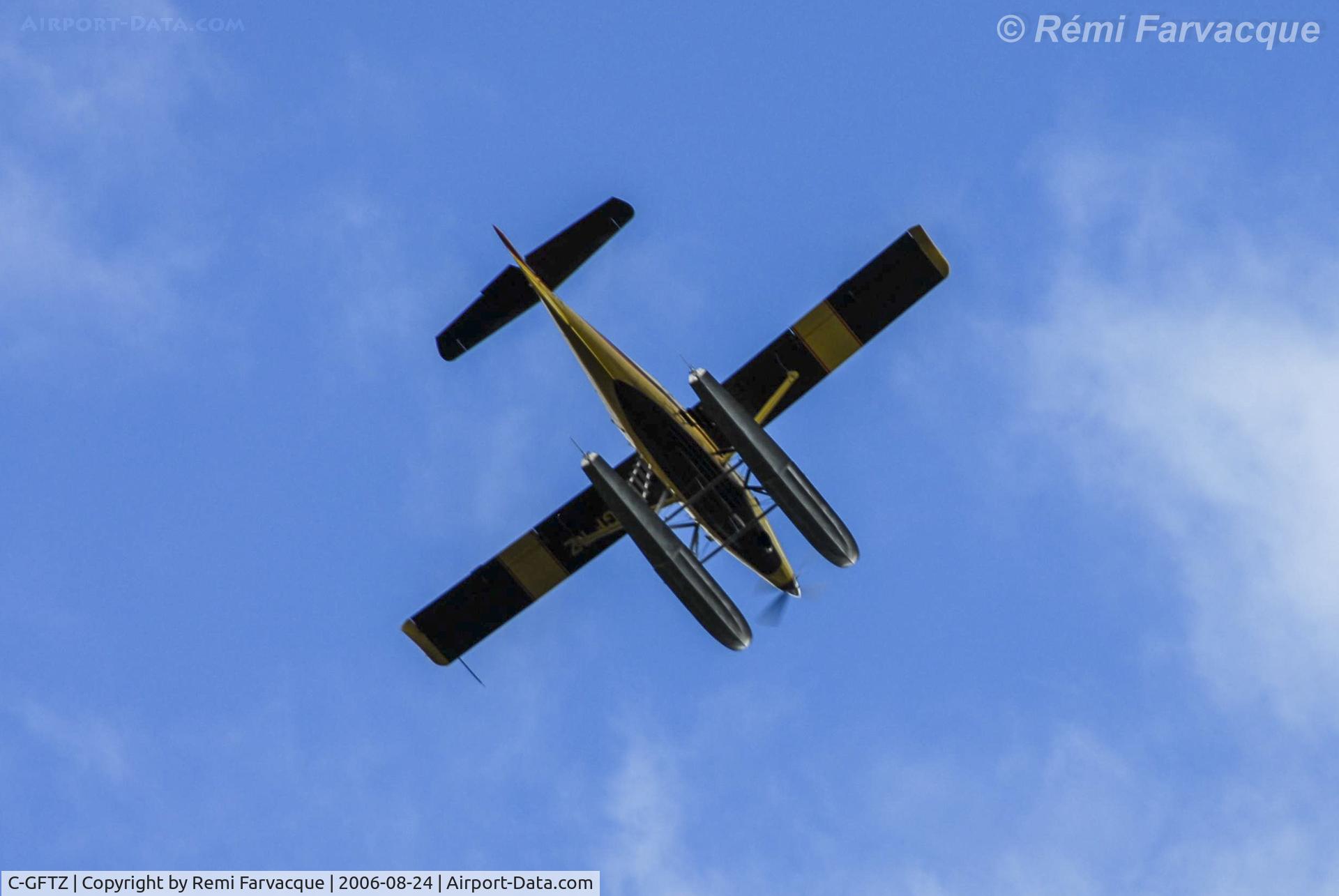 C-GFTZ, 1956 De Havilland Canada DHC-3 Otter C/N 174, Flying overhead at Amazay Lake, BC.