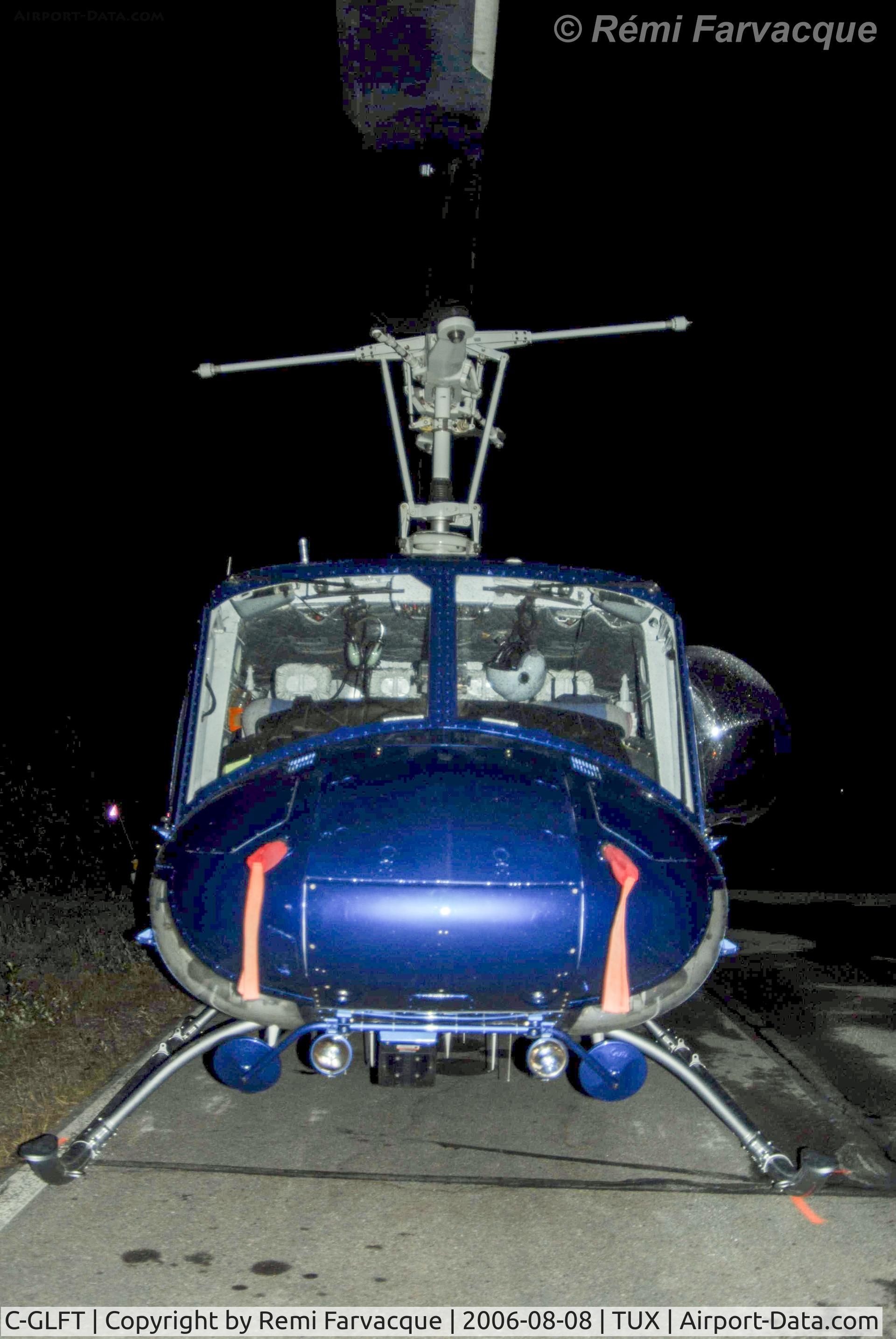 C-GLFT, Bell 212 C/N 30713, Parked at Tumbler Ridge airport, BC.