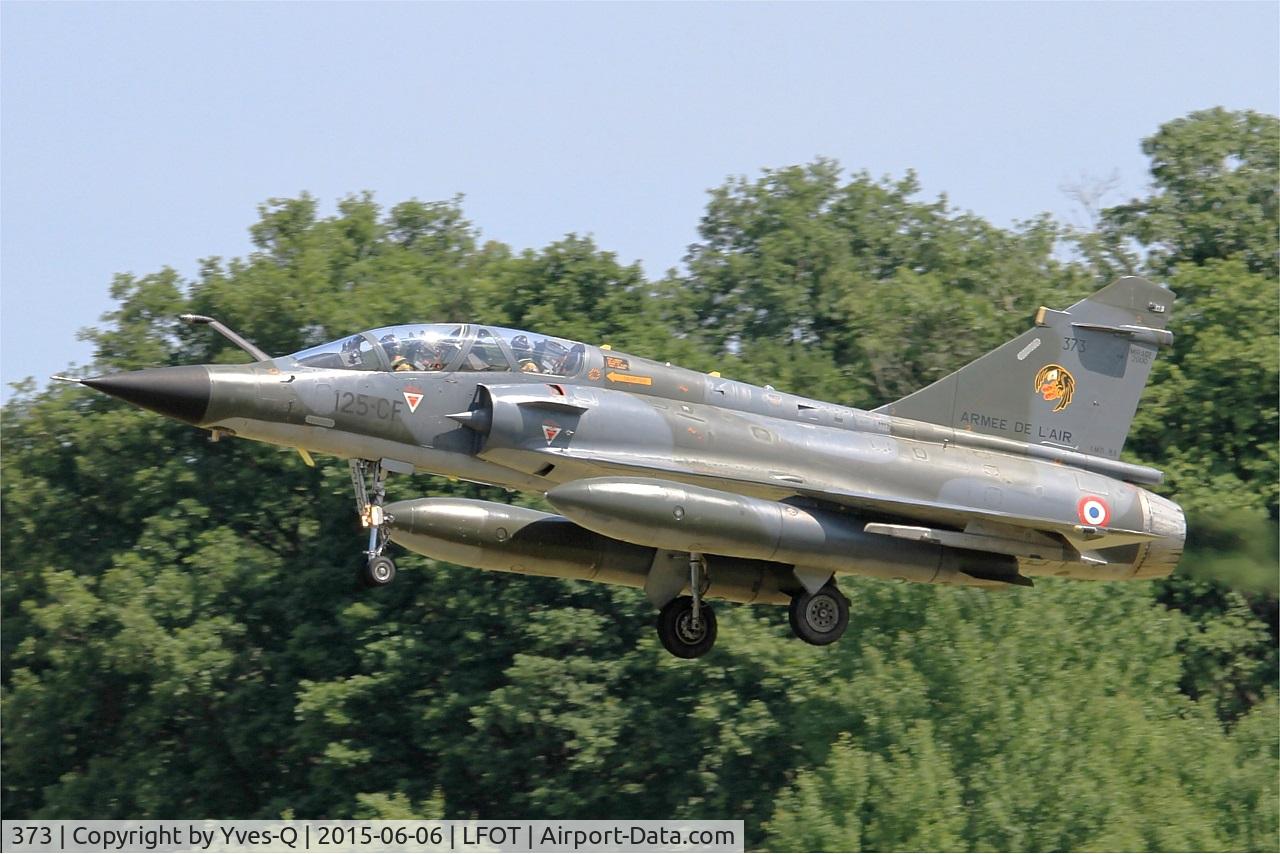 373, Dassault Mirage 2000N C/N 388, Dassault Mirage 2000N (125-CF), On final rwy 02, Tours Air Base 705 (LFOT-TUF) Air show 2015