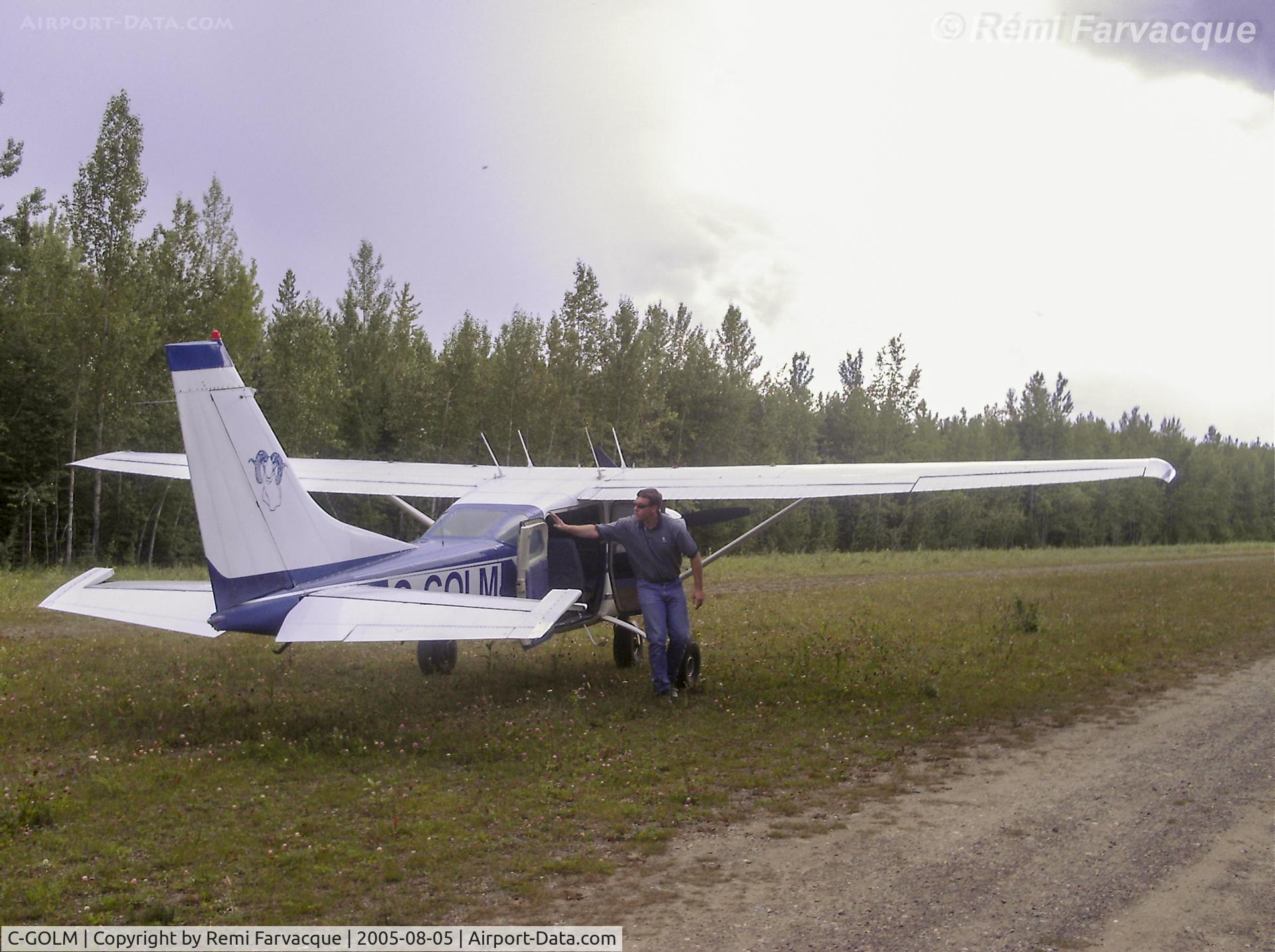 C-GOLM, 1977 Cessna U206G Stationair C/N U206-03864, At Prophet River air strip, BC.