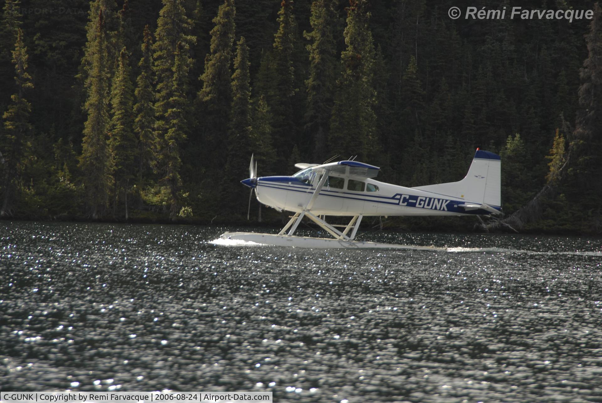 C-GUNK, Cessna A185F Skywagon 185 C/N 18504034, At Amazay Lake, BC.