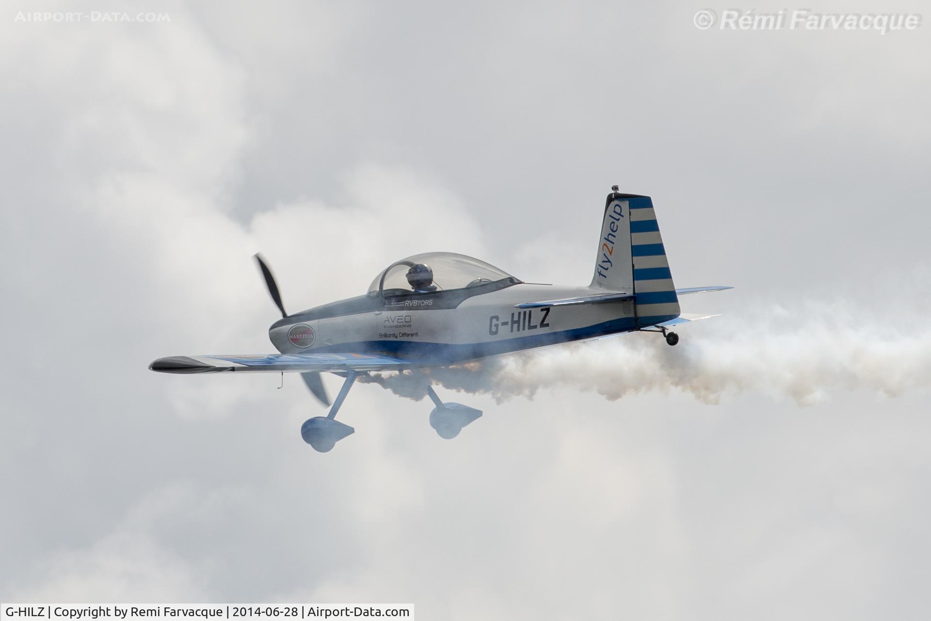 G-HILZ, 2006 Vans RV-8 C/N PFA 303-14471, Display off of the Plymouth Hoe for Military Appreciation Day, UK.