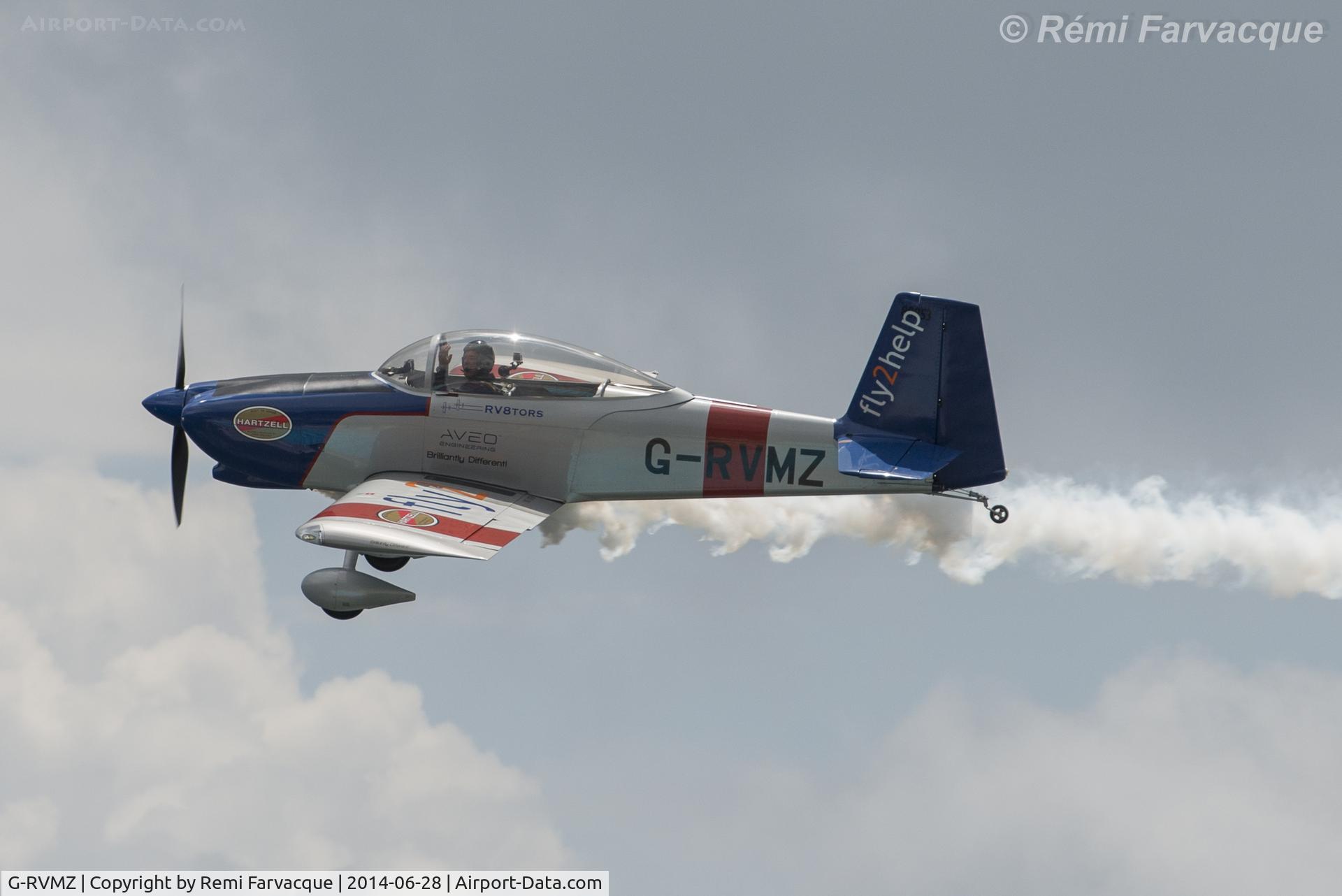 G-RVMZ, 2001 Vans RV-8 C/N PFA 303-13395, Display off of the Plymouth Hoe for Military Appreciation Day, UK.