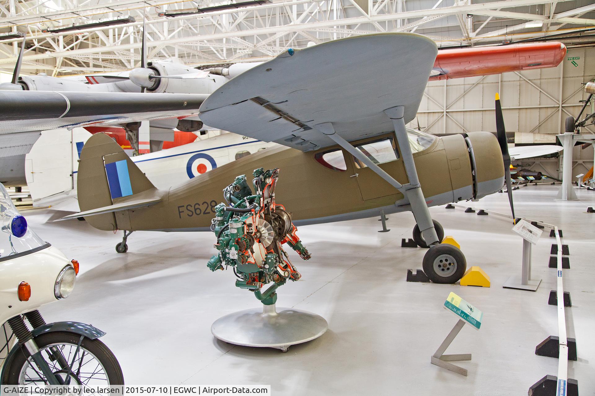 G-AIZE, Fairchild UC-61A Argus II (24W-41A) C/N 565, Cosford RAF Museum 10.7.15