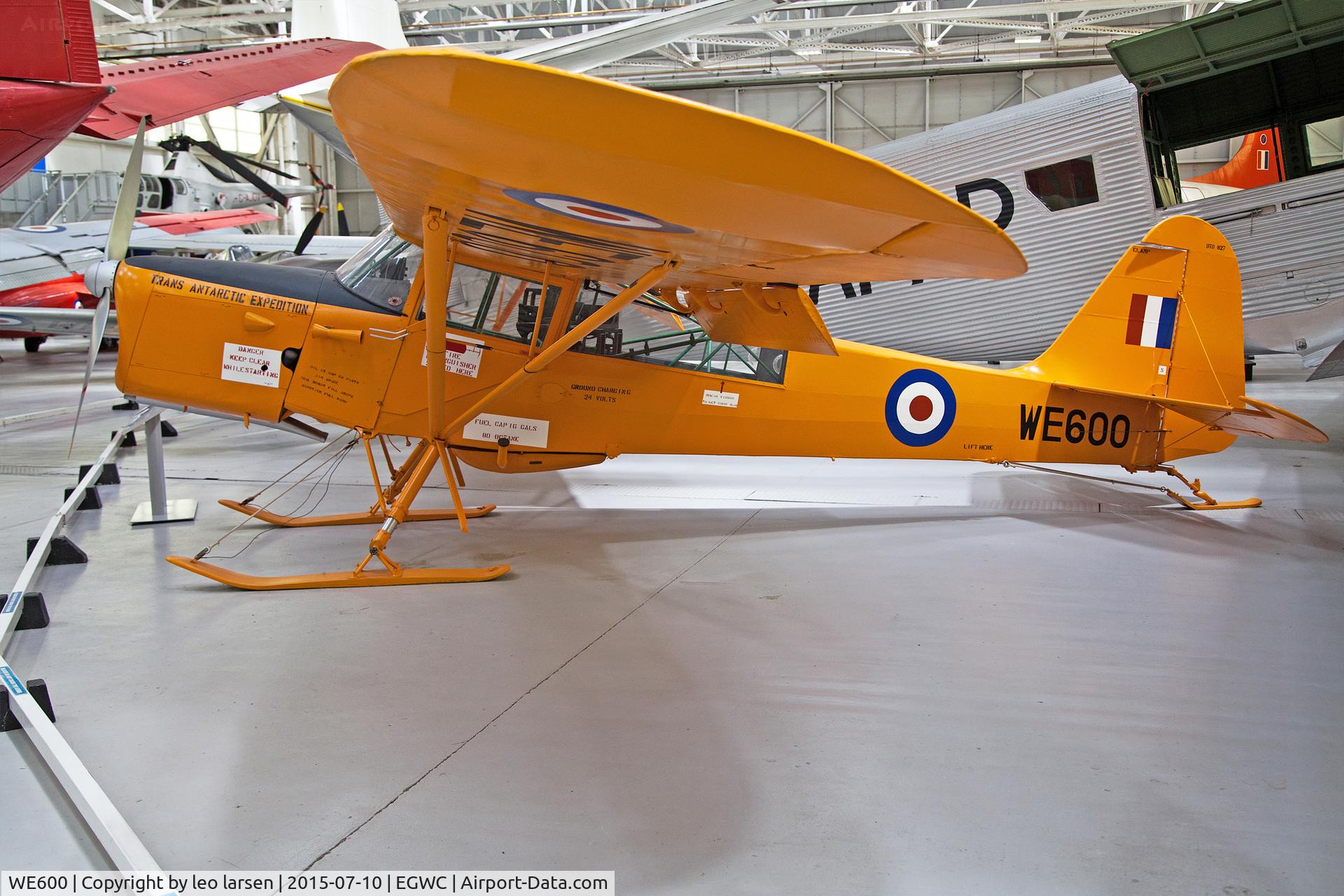 WE600, Auster C-4 Auster T7 Antarctic C/N Not found WE600, Cosford RAF Museum 10.7.15