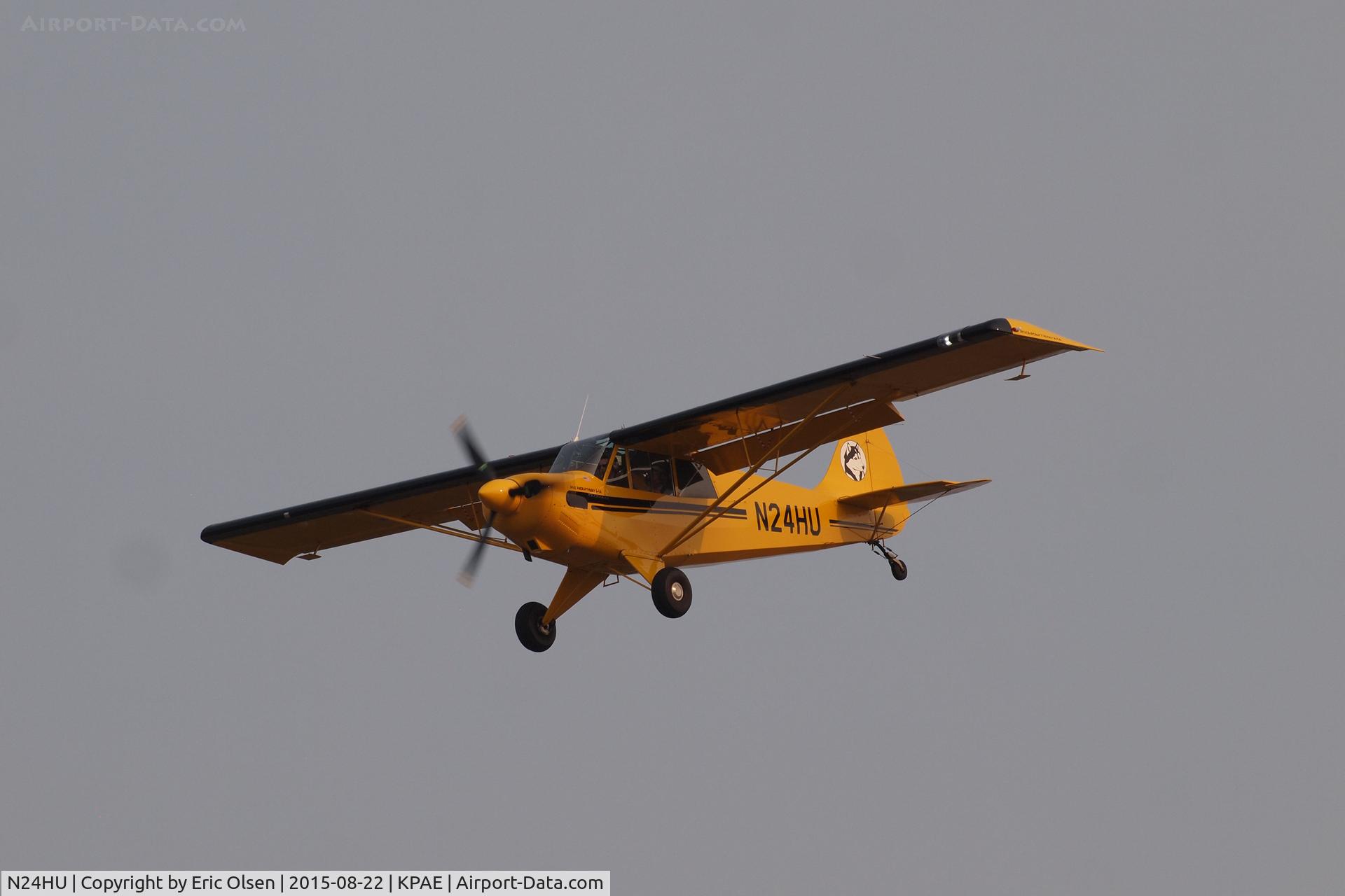 N24HU, 1998 Aviat A-1A Husky C/N 1403, Aviat coming in for a landing at Paine Field on 34R.