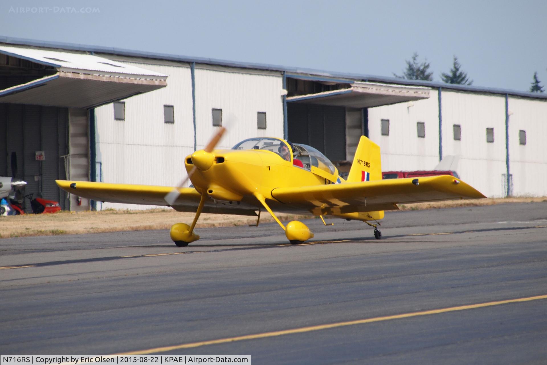 N716RS, 2002 Vans RV-6 C/N 20291, Vans RV-6 taxing back after flying.