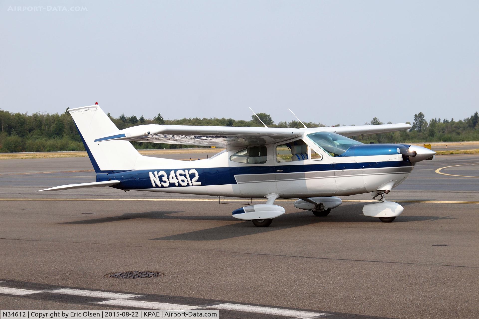 N34612, 1973 Cessna 177B Cardinal C/N 17701901, 1973 Cessna 177B at Paine Field. This is one beautiful plane inside and out.