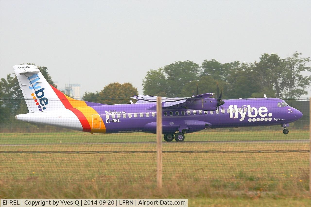 EI-REL, 2007 ATR 72-212A C/N 748, ATR 72-212A, Landing rwy 10, Rennes St Jacques airport (LFRN-RNS)