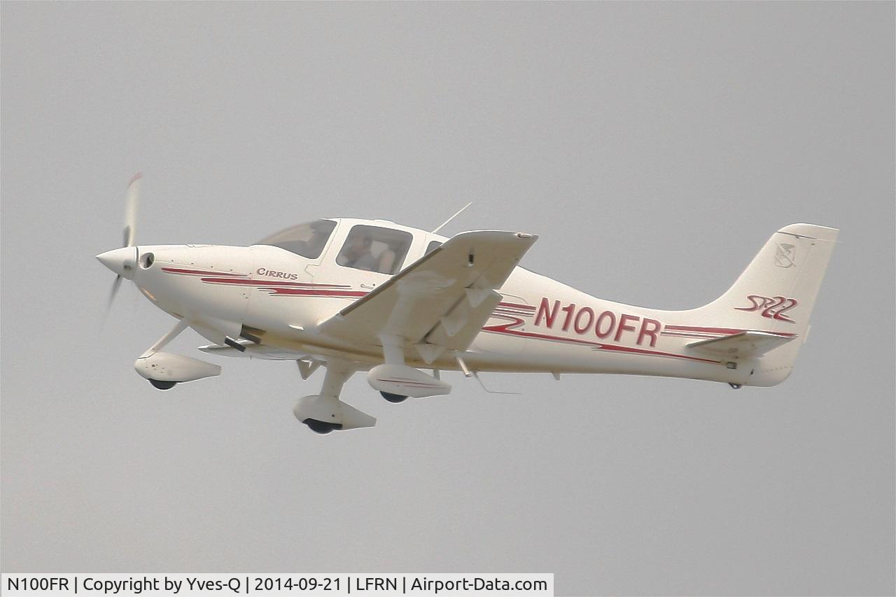 N100FR, 2003 Cirrus SR22 C/N 0770, Cirrus SR22, Take off rwy 28, Rennes-St Jacques airport (LFRN-RNS)