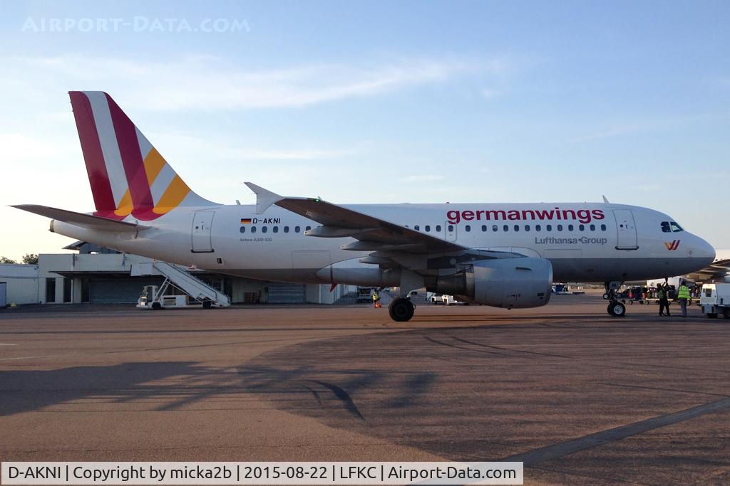 D-AKNI, 1999 Airbus A319-112 C/N 1016, Parked. Scrapped in august 2019.