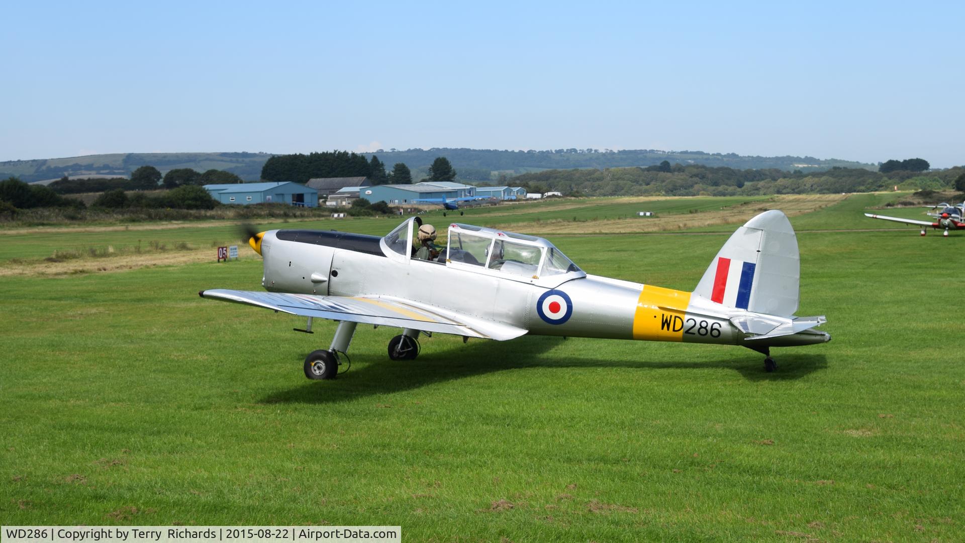 WD286, 1950 De Havilland DHC-1 Chipmunk T.10 C/N C1/0225, Seen at Sandown Airport, on WW11 day