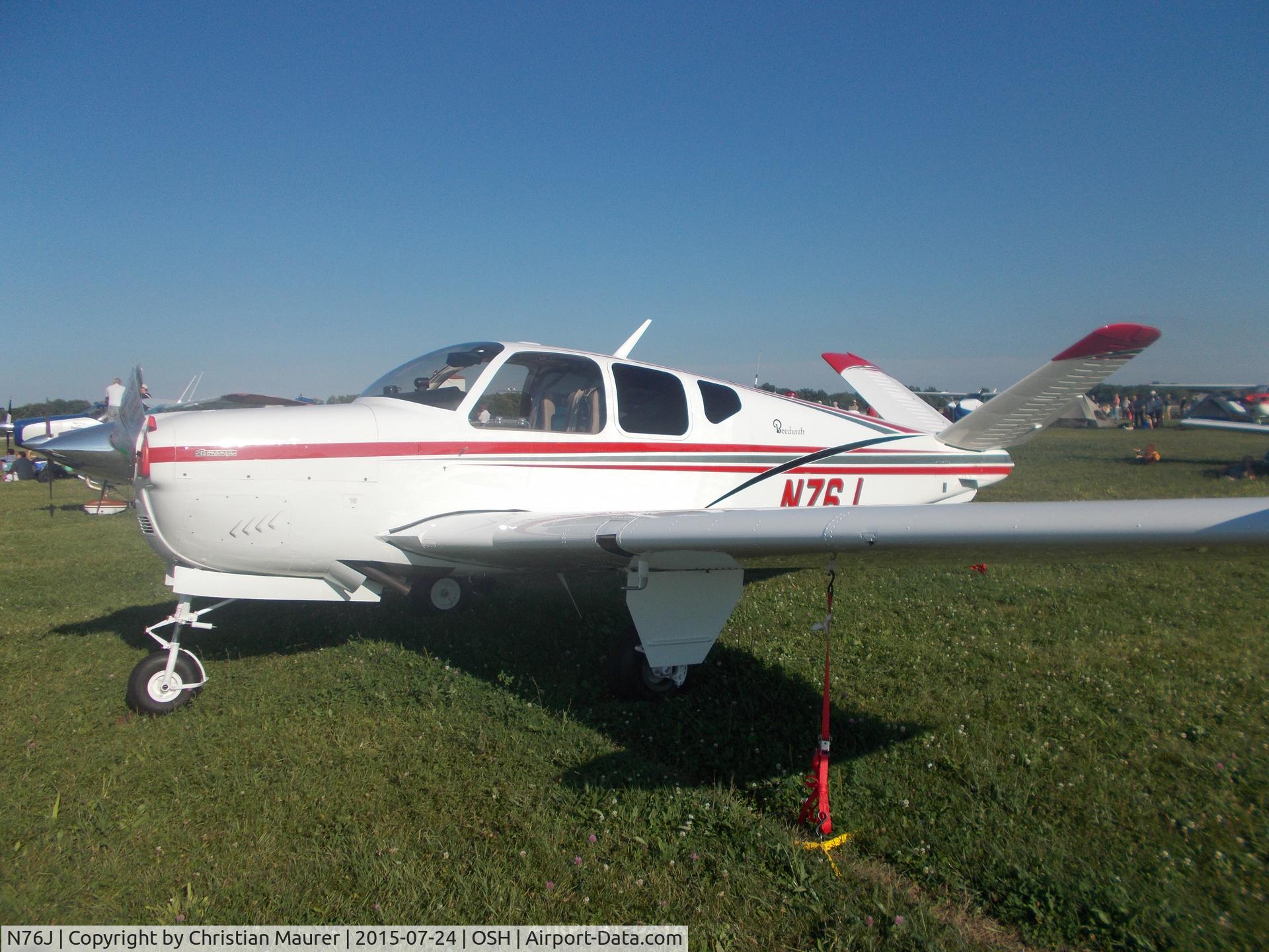 N76J, 1958 Beech J35 Bonanza C/N D-5616, Beech J35 At Oshkosh 2015