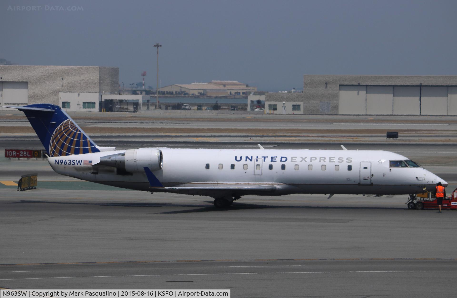 N963SW, 2003 Bombardier CRJ-200LR (CL-600-2B19) C/N 7865, CL-600-2B19