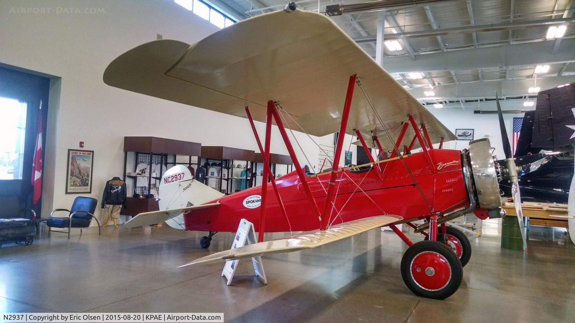 N2937, 1927 Travel Air 2000 C/N 185, 1927 Travel Air at the Historic Flight Foundation.