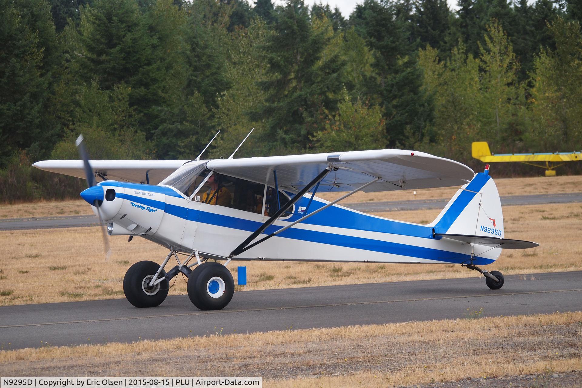N9295D, 1958 Piper PA-18A 150 Super Cub C/N 18-6602, 1958 Piper coming in for Cubs and Classics.