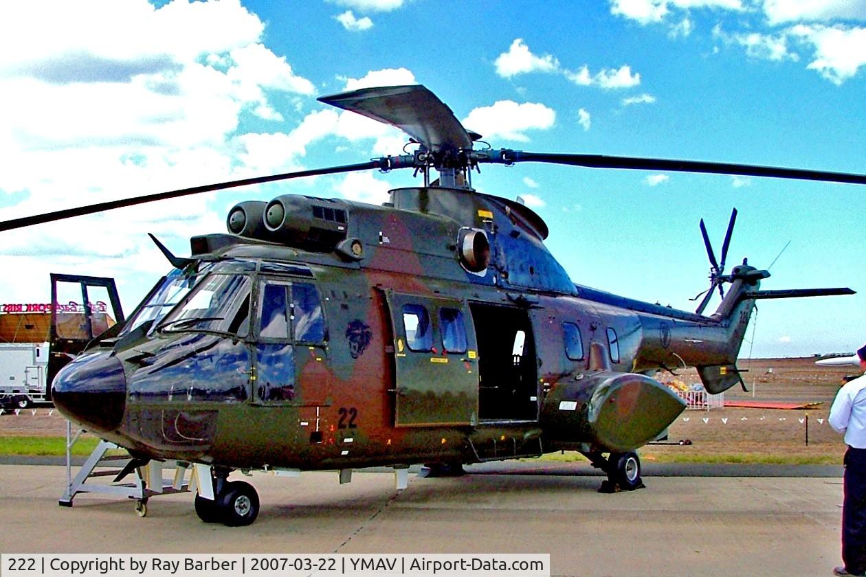 222, Aerospatiale AS-332M1 Super Puma C/N 2149, Aerospatiale AS.332M Super Puma [2149] (Republic of Singapore Air Force) Avalon~VH 22/03/2007