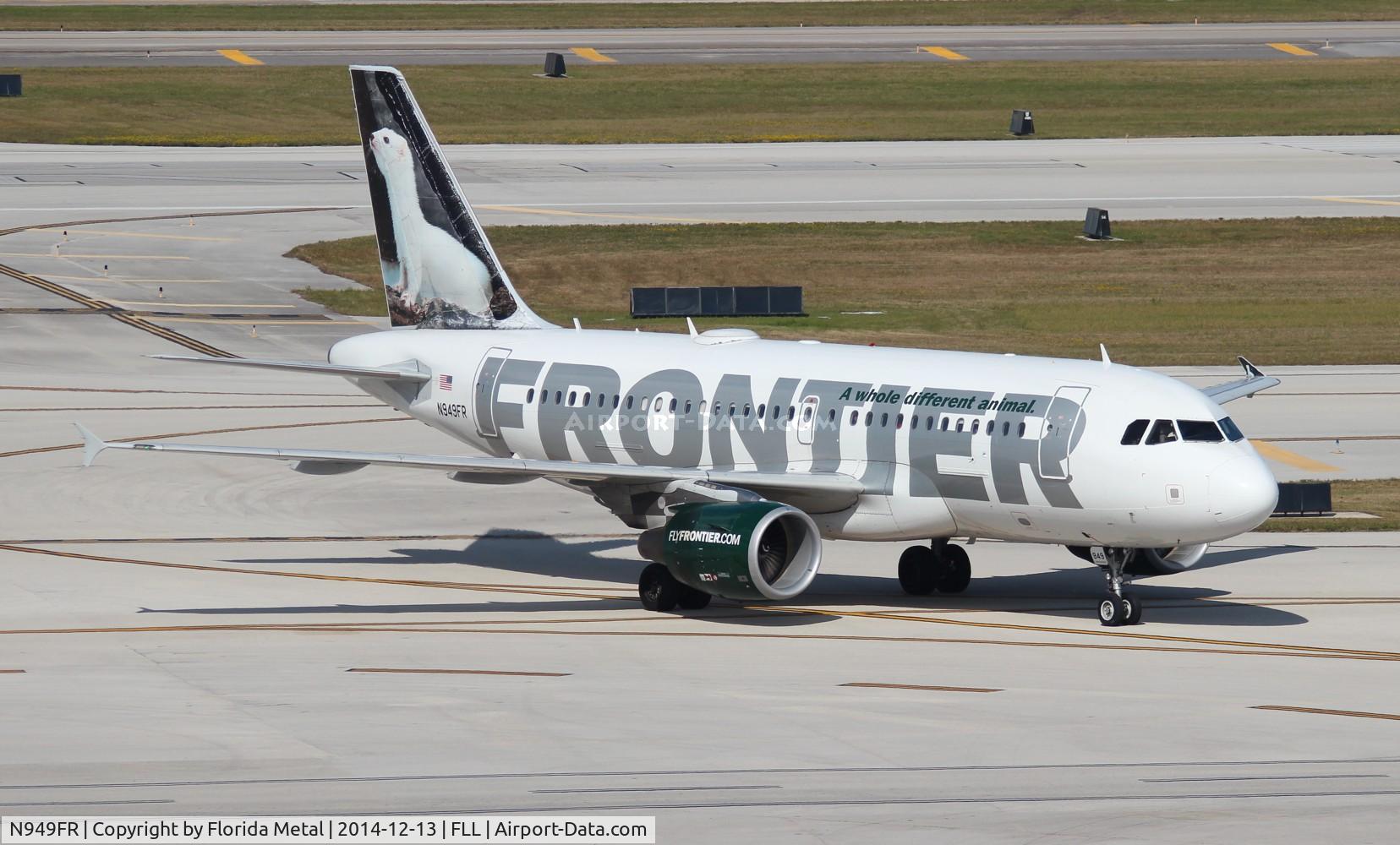 N949FR, 2006 Airbus A319-112 C/N 2857, Frontier Emma the Ermine