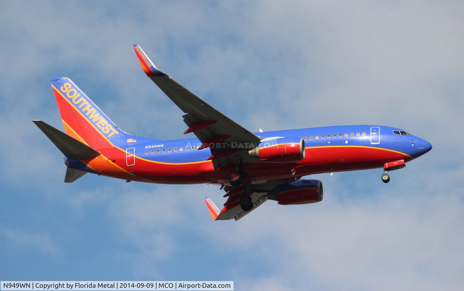 N949WN, 2010 Boeing 737-7H4 C/N 36663, Southwest