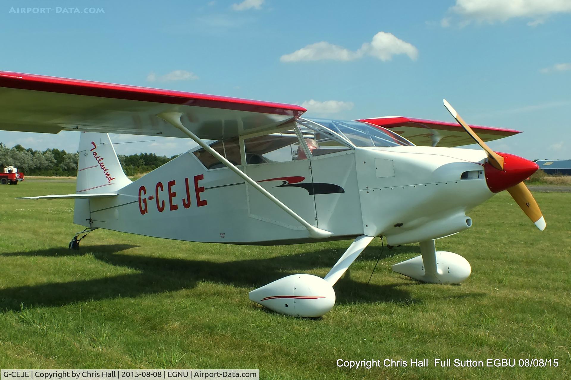 G-CEJE, 2007 Wittman W-10 Tailwind C/N PFA 031-14003, at the Vale of York LAA strut flyin, Full Sutton