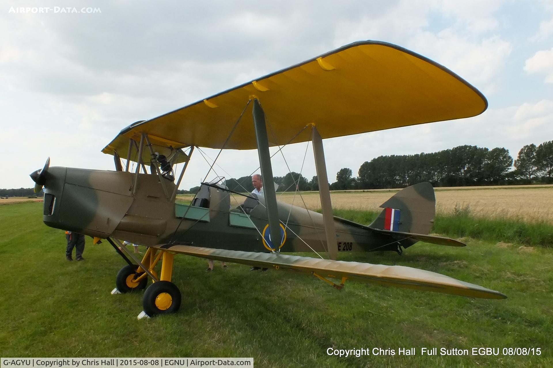 G-AGYU, 1946 De Havilland DH-82A Tiger Moth II C/N 85265, at the Vale of York LAA strut flyin, Full Sutton