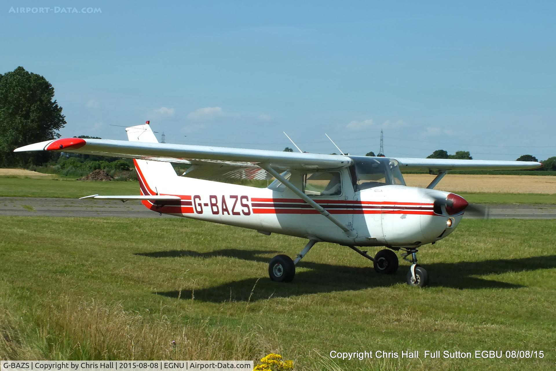 G-BAZS, 1973 Reims Cessna F150L C/N 0954, at the Vale of York LAA strut flyin, Full Sutton