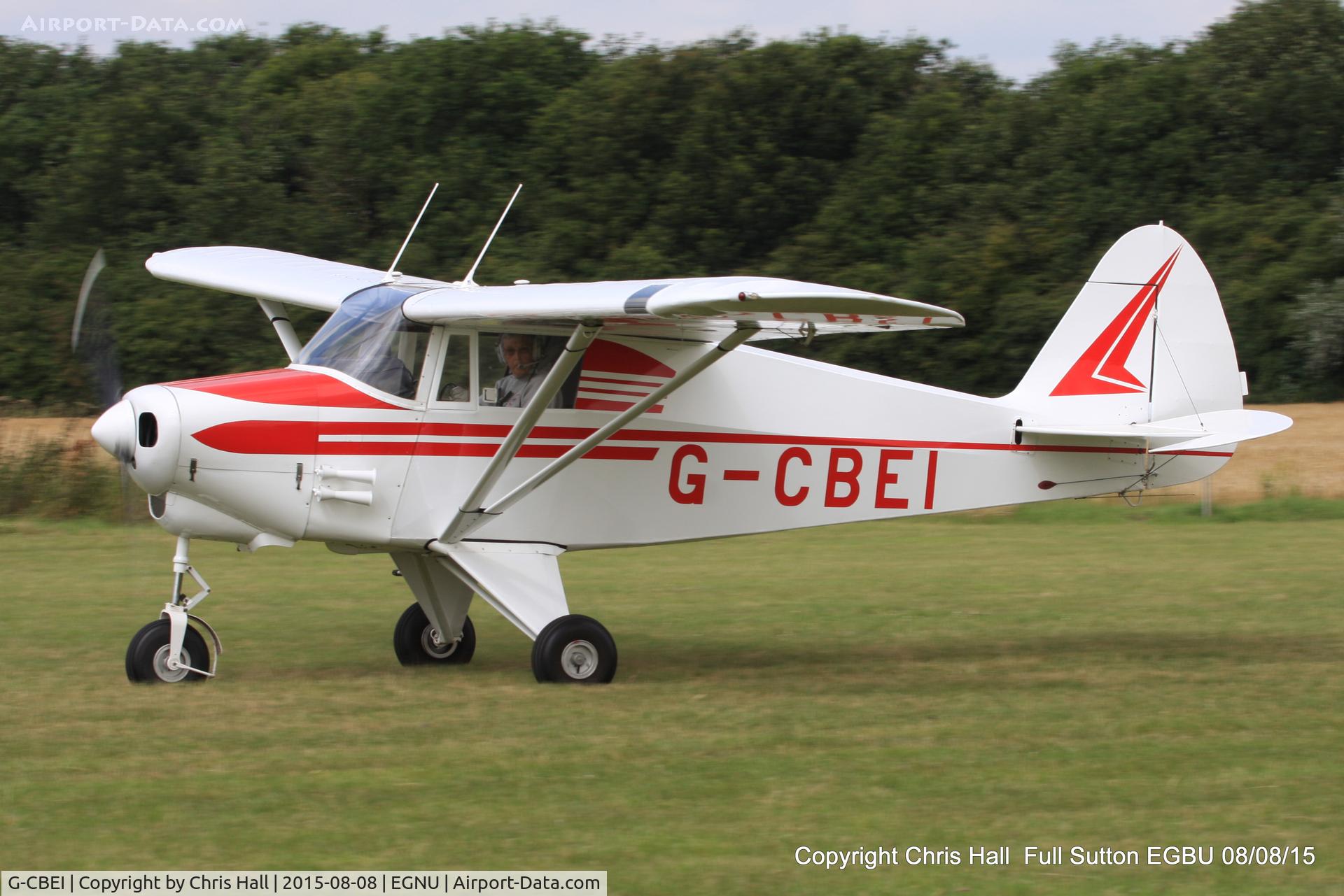 G-CBEI, 1961 Piper PA-22-108 Colt Colt C/N 22-9136, at the Vale of York LAA strut flyin, Full Sutton