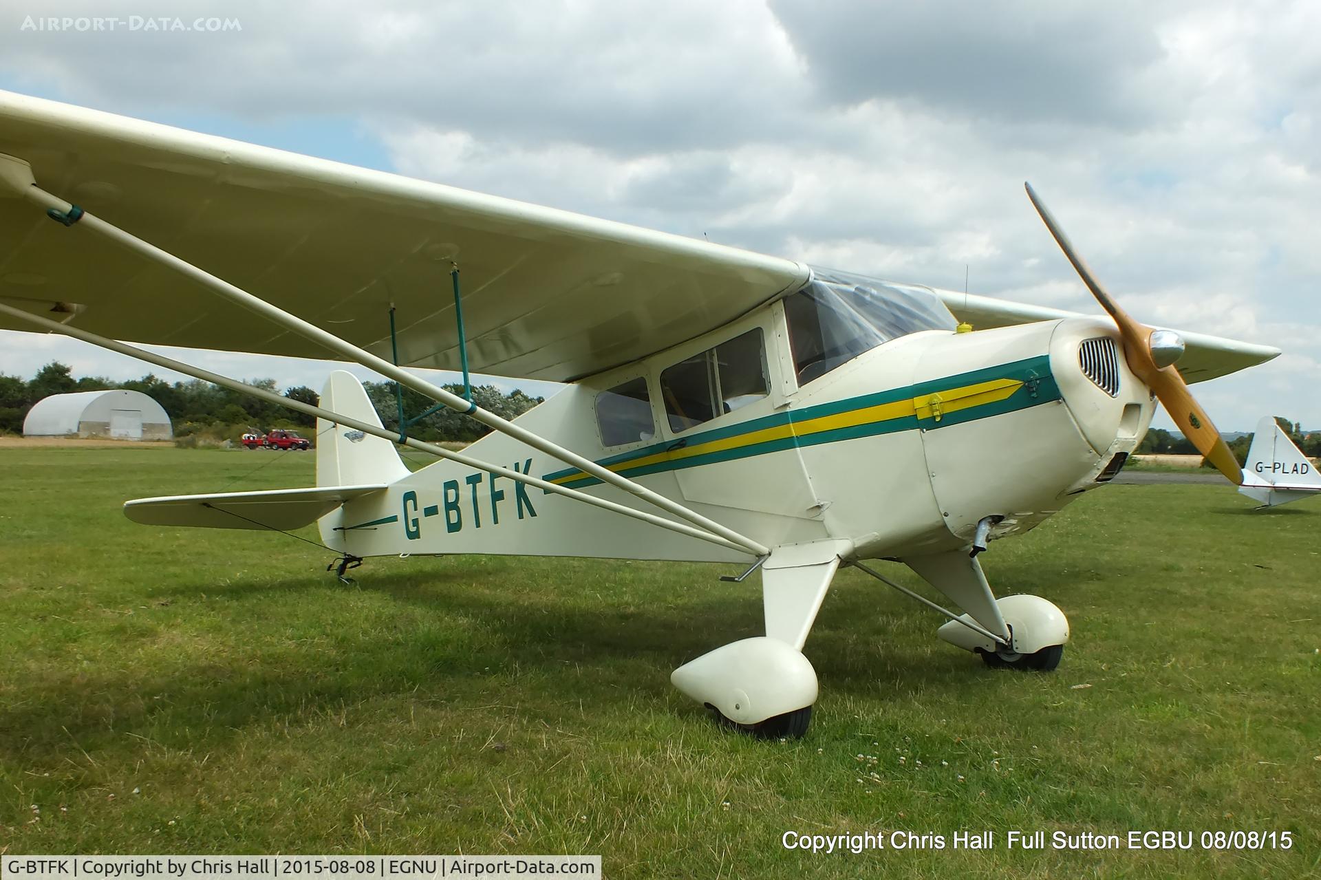 G-BTFK, 1947 Taylorcraft BC-12D Twosome C/N 10540, at the Vale of York LAA strut flyin, Full Sutton
