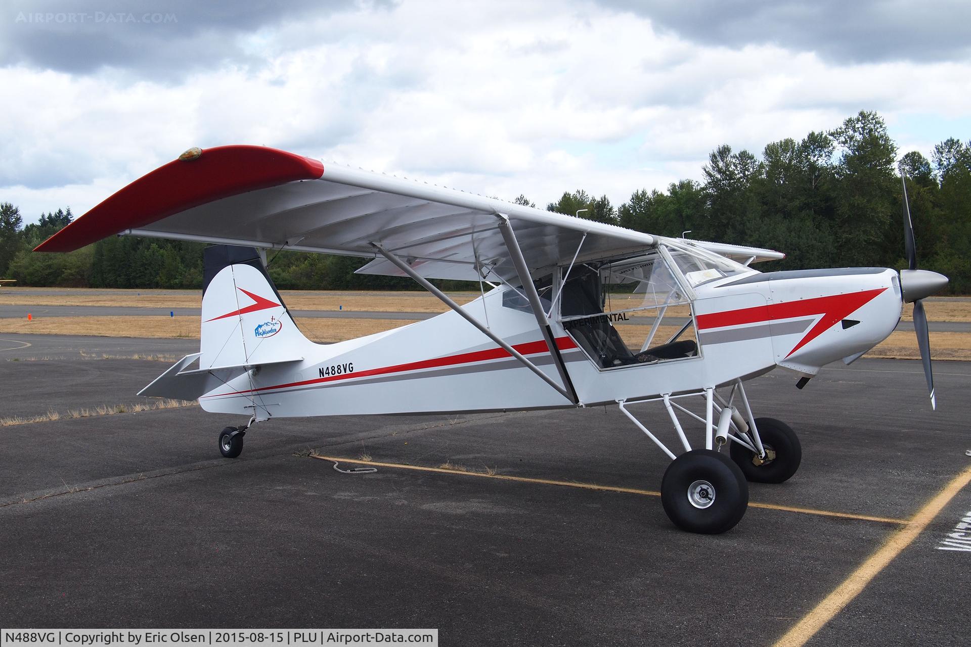 N488VG, 2013 Just Aircraft Highlander C/N JA214--9-10, A Just Aircraft Highlander that flew in for Cubs and Classics at Thun Field.
