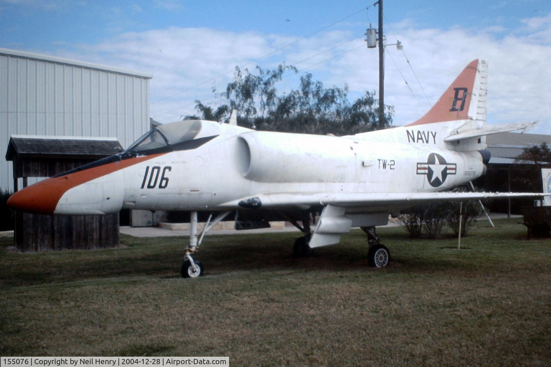 155076, Douglas A4 Skyhawk C/N 13892, Scanned from slide taken at the (now closed) Rio Hondo Air Museum, Texas on 28 December 2004
