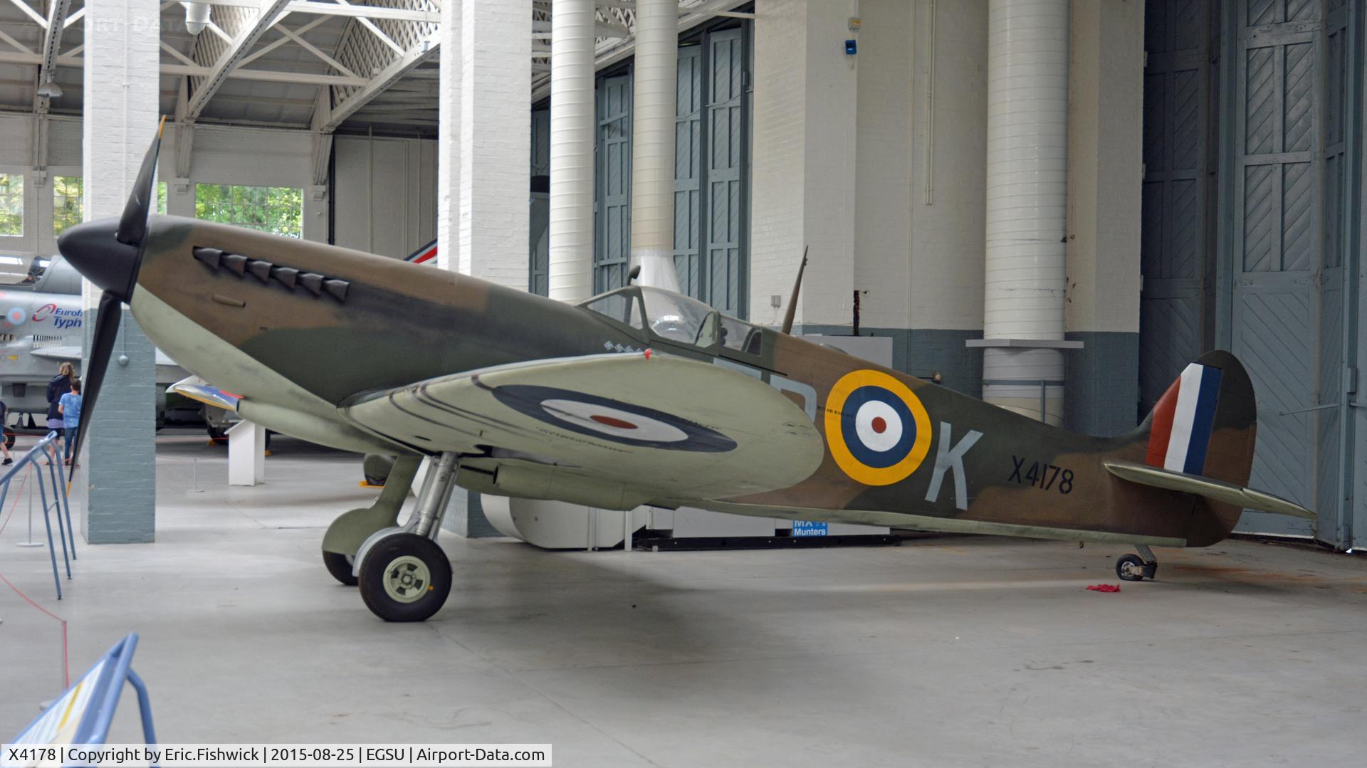 X4178, Supermarine Spitfire 300 Mk 1 Replica C/N None (X4178), 1. X4178 at The Imperial War Museum, Duxford, Cambridgeshire.