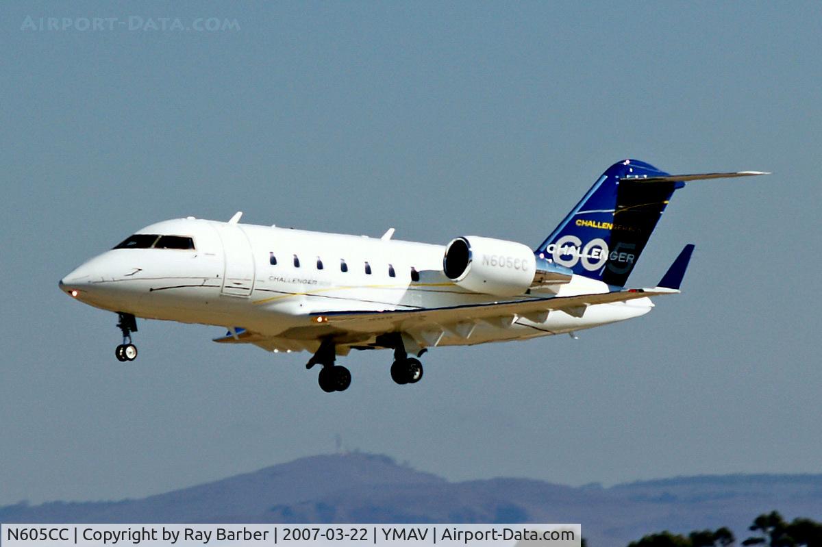N605CC, 2007 Bombardier Challenger 605 (CL-600-2B16) C/N 5702, Bombardier CL.605 Challenger [5702] Avalon~VH 22/03/2007