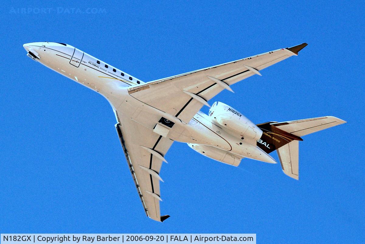 N182GX, 2005 Bombardier BD-700-1A11 Global 5000 C/N 9182, Bombardier BD-700-1A11 Global 5000 [9182] Laseria~ZS 20/09/2006
