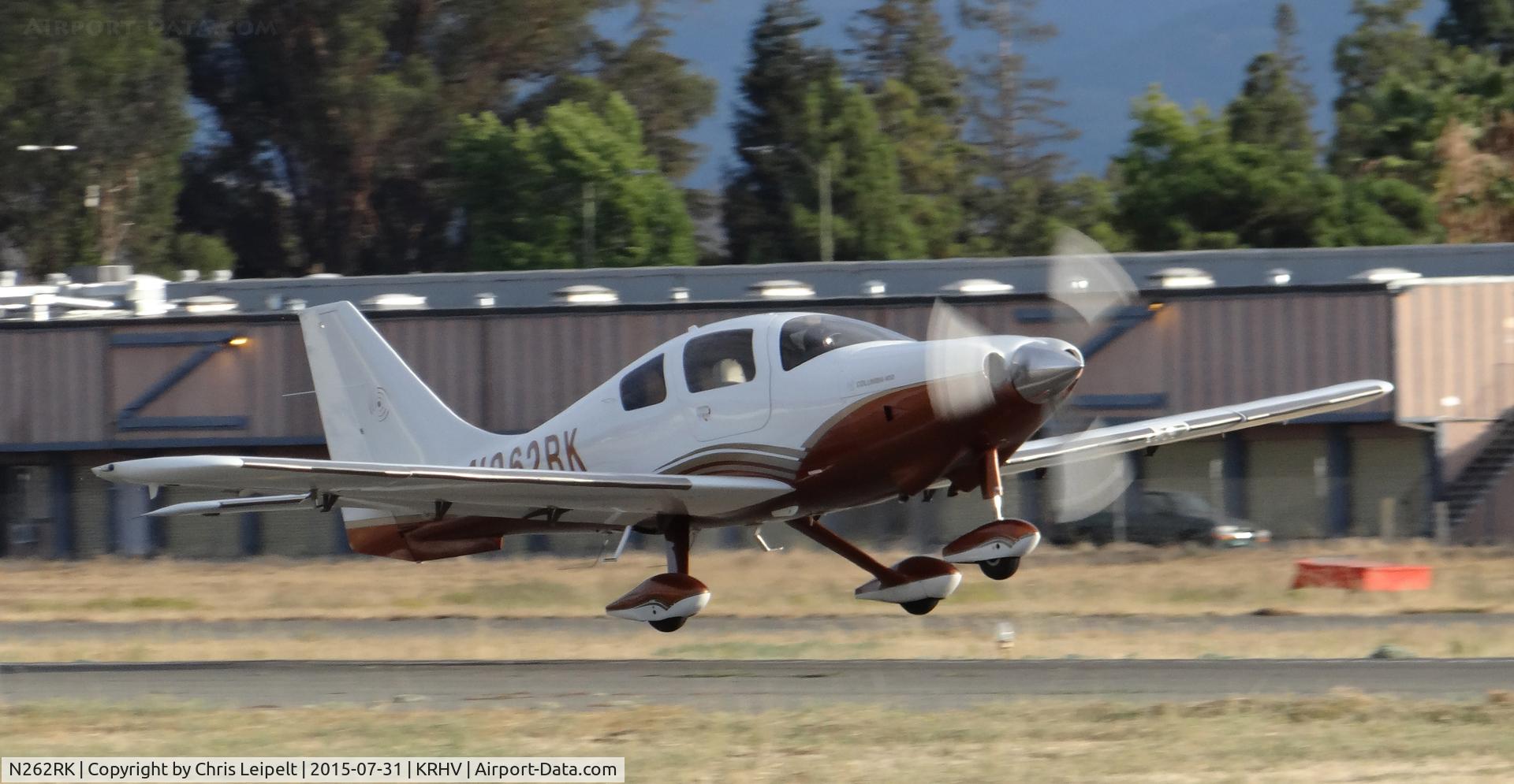 N262RK, 2006 Columbia Aircraft Mfg LC41-550FG C/N 41649, Locally-based 2006 Columbia departing runway 31R at Reid Hillview Airport, San Jose, CA.