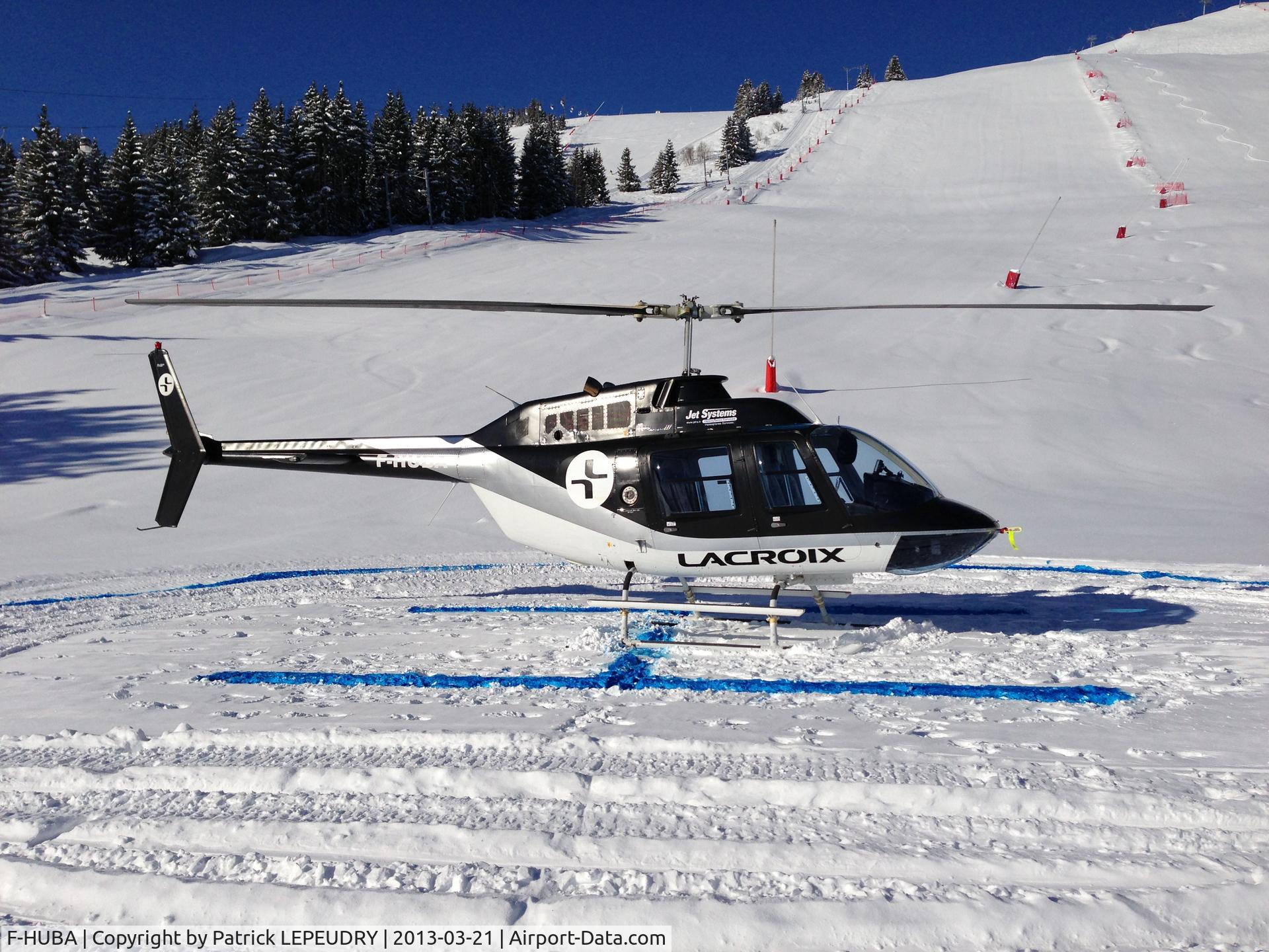 F-HUBA, 1988 Bell 206B JetRanger III C/N 3881, F-HUBA at COURCHEVEL